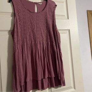 Eyeshadow blush babydoll tank
